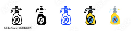 Pesticides Icon Collection With Multiple Styles