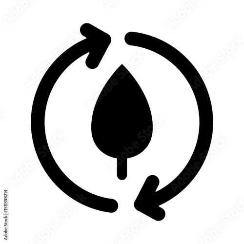 reforestation sustainability icon
