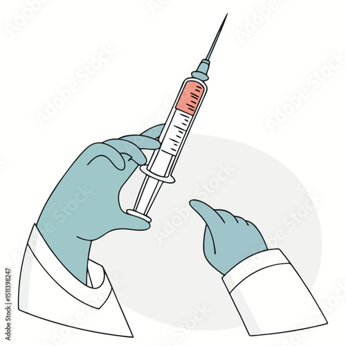 Doctor illustrating virus structure and medical facts, representing medical research, prevention, and healthcare analysis.