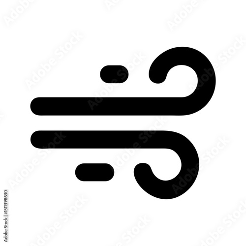 wind swirl airflow icon

