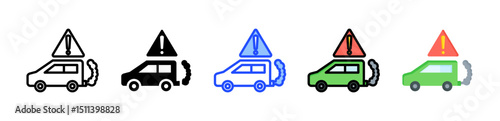 Pollution Control Icon Collection With Multiple Styles