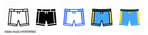 Shorts Icon Collection With Multiple Styles
