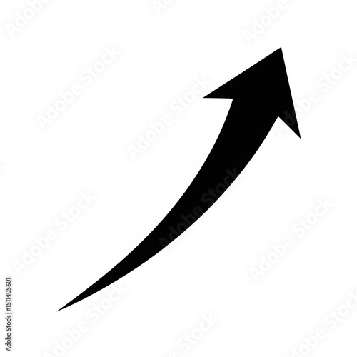 Grunge Black Arrow Brush – Isolated on Transparent Background