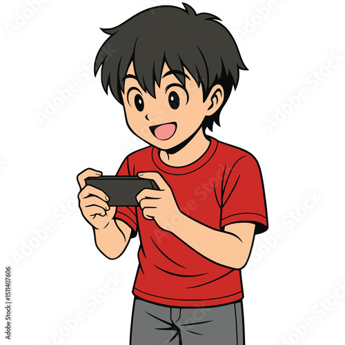Lost in the Game: A Boy and His Phone Generative AI