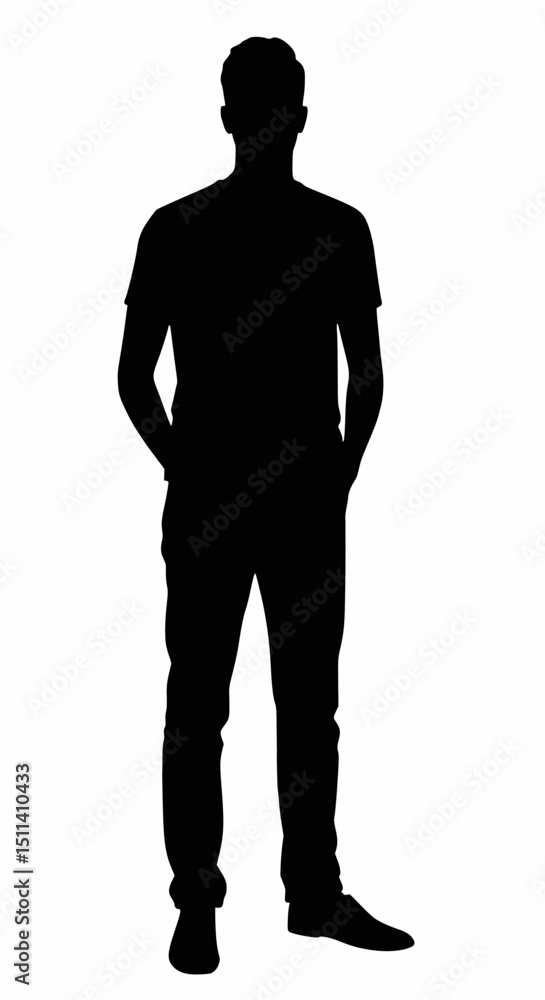 Fototapeta premium silhouette of a man