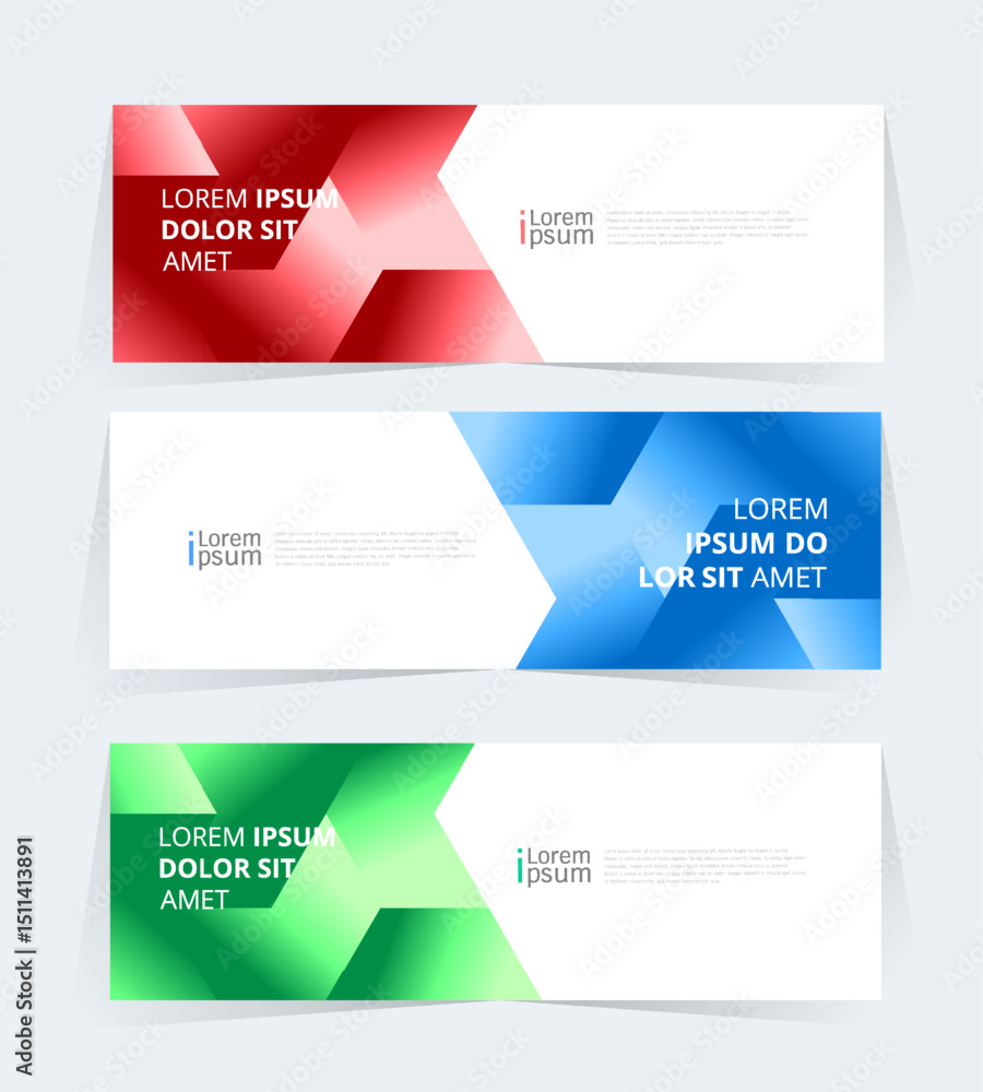 Fototapeta premium Geometric banner design with Vector presentation template.