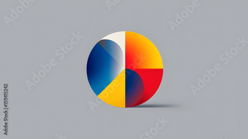 Free Download Colorful Abstract Circle: A visually striking abstract graphic design showcases a dynamic interplay of colors, shapes, and light, symbolizing concepts like unity, balance, and change. - GFXLoad