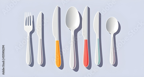 dining utensils, kitchen utensils, silverware set, stainless steel fork, stainless steel spoon, wooden fork and spoon, plastic cutlery, disposable fork and spoon, elegant cutlery, modern cutlery, trad