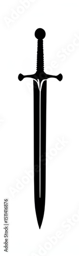 Sword icon, Sword vector, Sword illustration, Medieval sword, Fantasy sword, Warrior sword, Blade icon, Sharp sword, Combat sword, Sword silhouette, Sword outline, Realistic sword, Cartoon sword, Flat