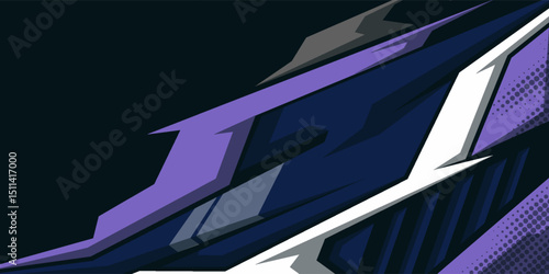 Side body graphic sticker design for car vectors. design stripes sports for car wrap. racing decals for tuning.