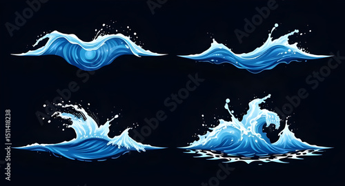 Dynamic water, Water motion, Flowing water, Water splash, Water swirl, Fluid dynamics, Water movement, Water wave, Liquid energy, Water stream, Splash effect, Water burst, Rushing water, Turbulent wat
