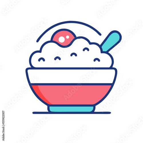 Porridge Icon Illustration Vector