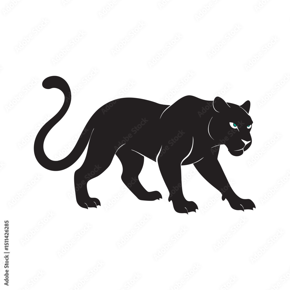 Obraz premium Leopard Crawling Silently While Hunting