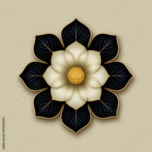 Delicate floral design nature graphic art minimalist style aesthetic appeal