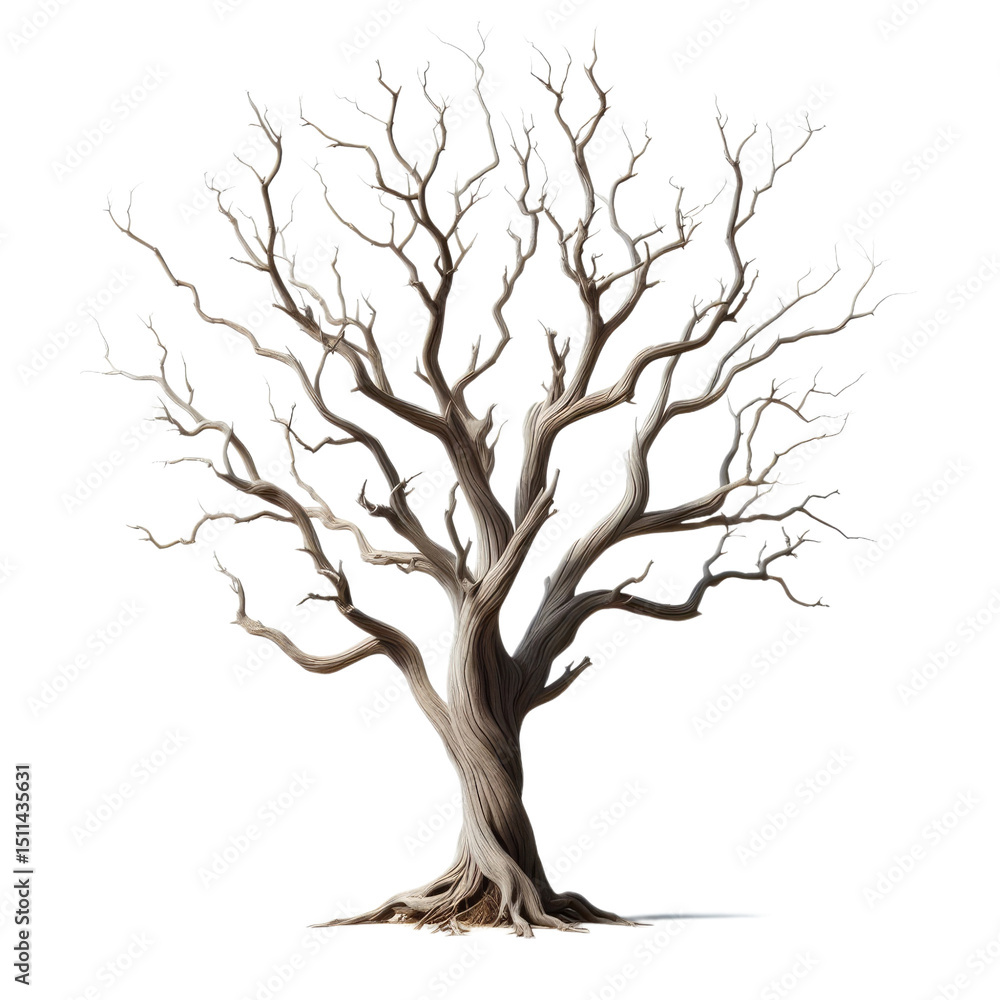 Fototapeta premium Tree That Is Made Of Paper And Is Standing Alon