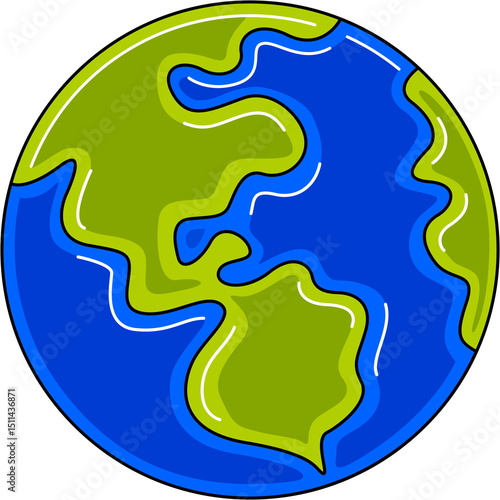 Earth Day Element Vector Illustration