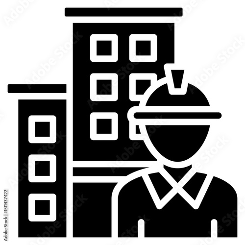 Property Developer glyph icon