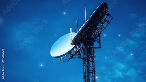 a large 5G mobile antenna for telecommunication 