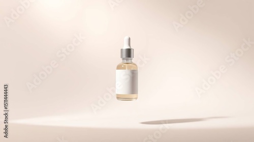 Floating Serum Bottle Mockup.