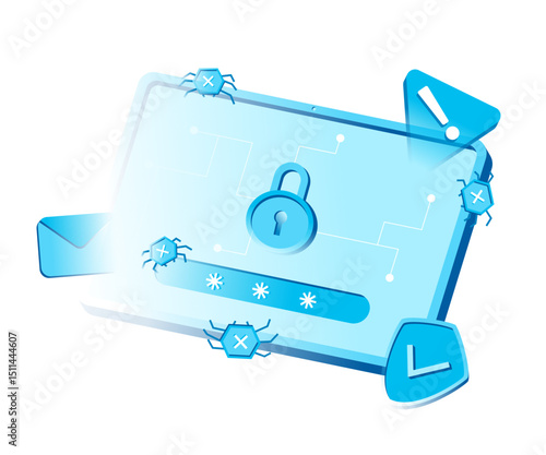 Screen lock defending device from malware
