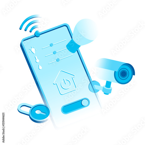 Controlling smart home with smartphone