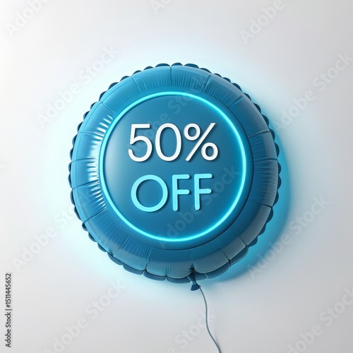 Blue Balloon 50 Off Sale 3D...