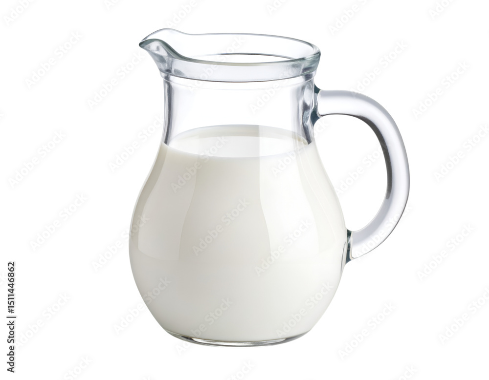 Fresh Creamy Milk in Jug: A photorealistic glass jug brimming with fresh, creamy milk, a symbol of purity and nourishment, ready to be savored. A pristine portrayal of dairy goodness. Fresh Creamy Milk in Jug: A photorealistic glass jug brimming with fresh, creamy milk, a symbol of purity and nourishment, ready to be savored. A pristine portrayal of dairy goodness.