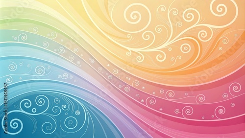 Pastel Swirls Abstract Rain...