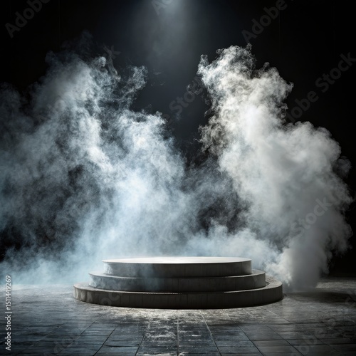Smoky Stage 3-Tier Concrete...