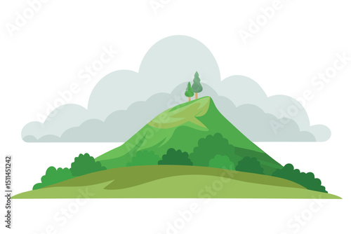 Foggy hill