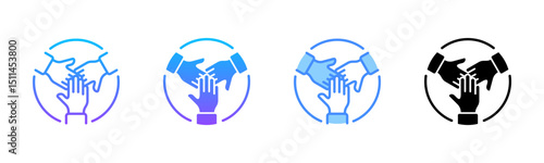 Organization Multi Style Icon Set
