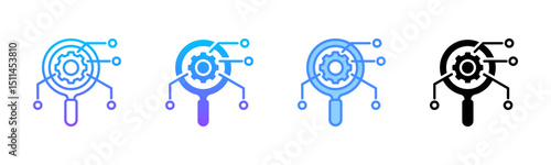 Research Multi Style Icon Set