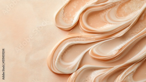 Light beige and peach cream texture swirls