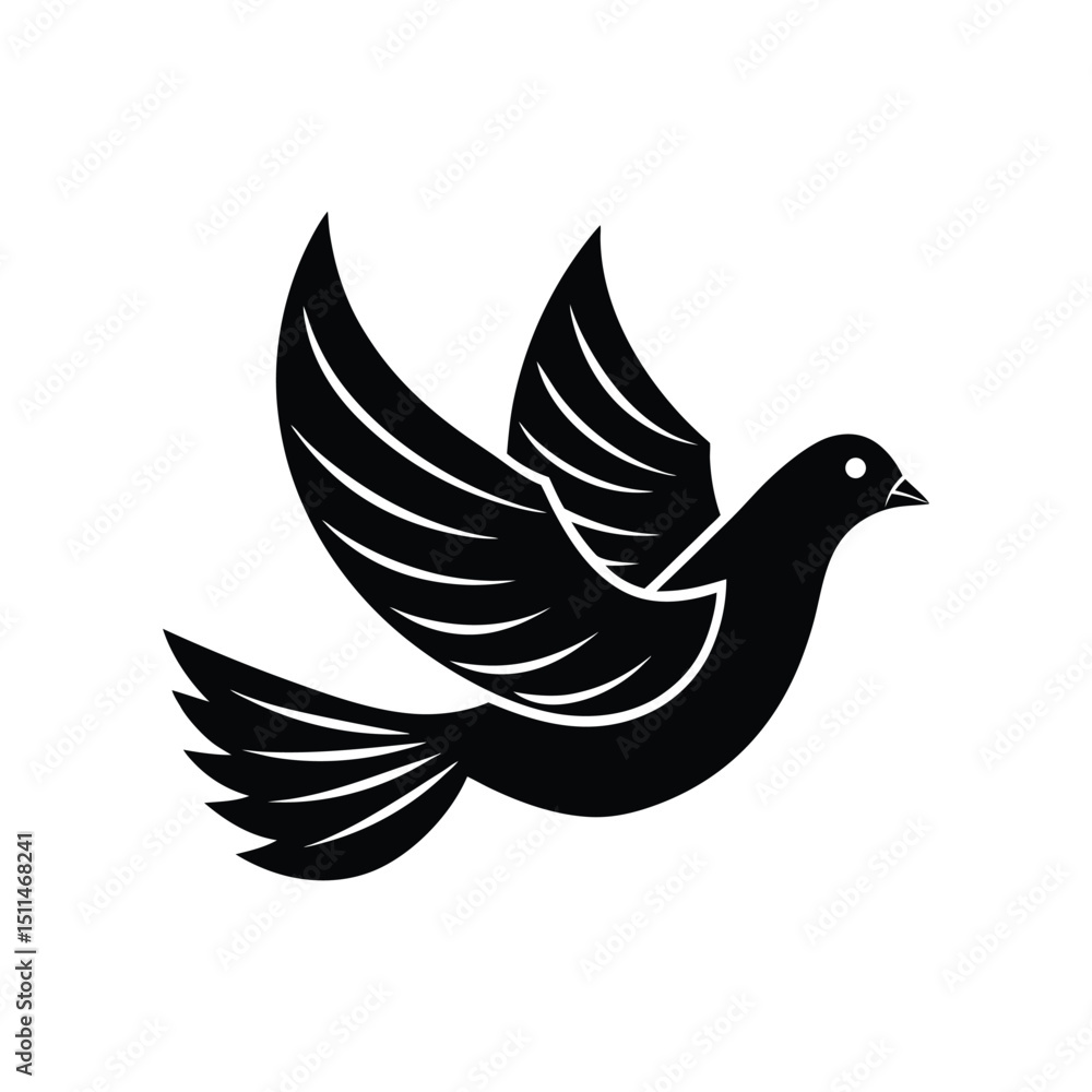 Obraz premium dove of peace icon vector illustration 