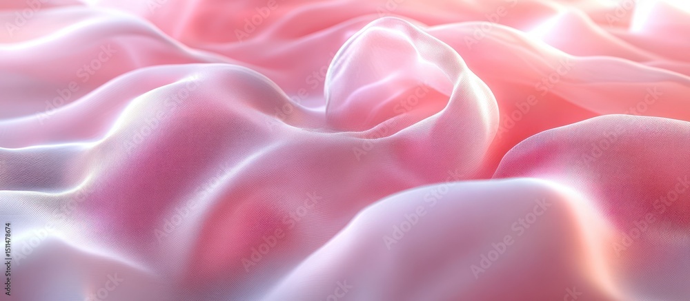 Obraz premium Soft Pink Silk Fabric Texture