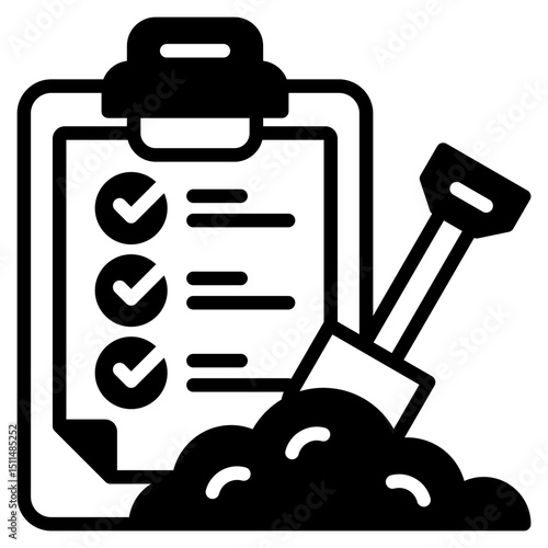 Site Preparation outline mixed icon