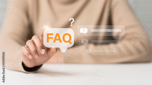 Wallpaper Mural FAQ icon - Frequently asked questions on social networks concept. Q&A questions and answers to customer help, support tool provide guidance to improve user experience online Torontodigital.ca