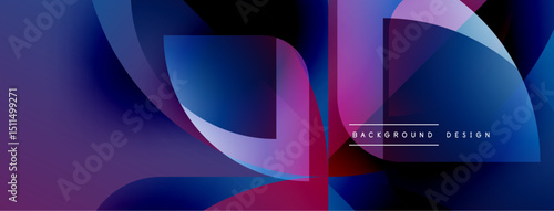Abstract fluid shapes blend, creating vibrant purple, blue hues. Modern design evokes movement, energy, visual interest.