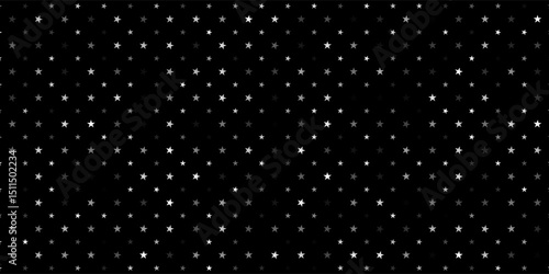 Minimal starry night sky background - vector few stars space background