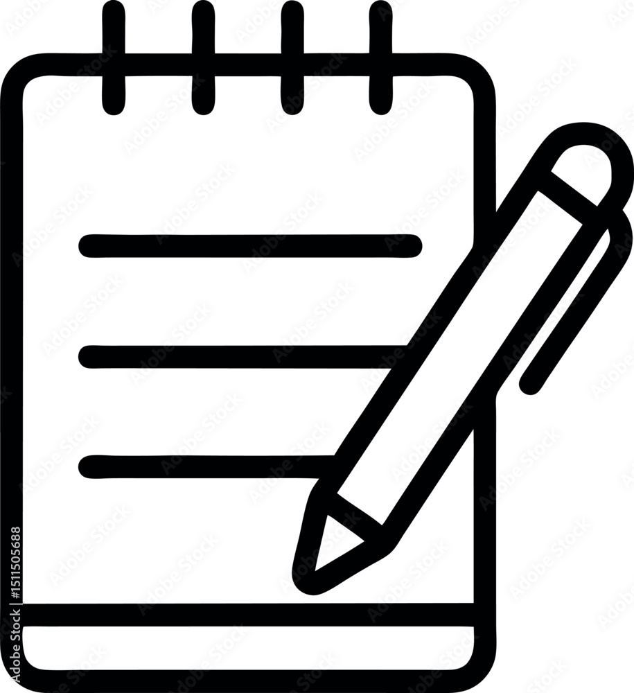 Paper, Notepad and Pen, Pencil Paper, Notepad and Pen, Pencil