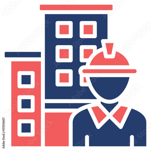 Property Developer solid color icon