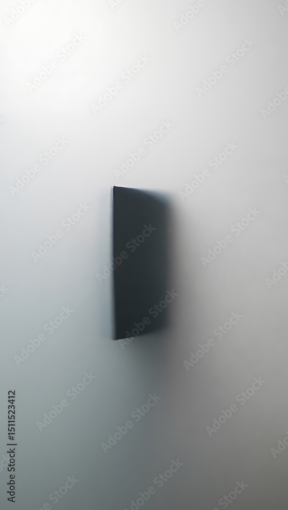 Gray Rectangle with Blurred Shadow on Grayscale Background Gray Rectangle with Blurred Shadow on Grayscale Background