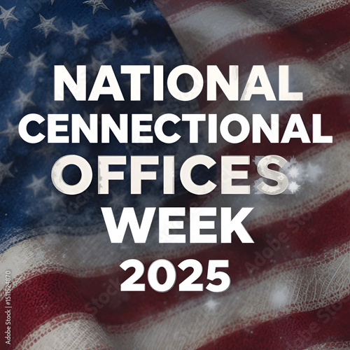 National Correctional Officers Week 2025 USA Flag Background with Bold Text