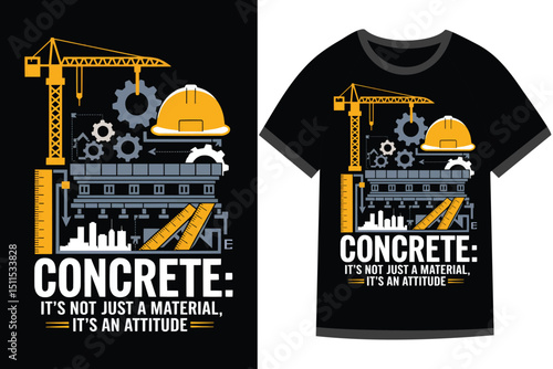 Vector illustration for Civil Engineering t shirt design