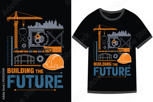 Vector illustration for Civil Engineering t shirt design