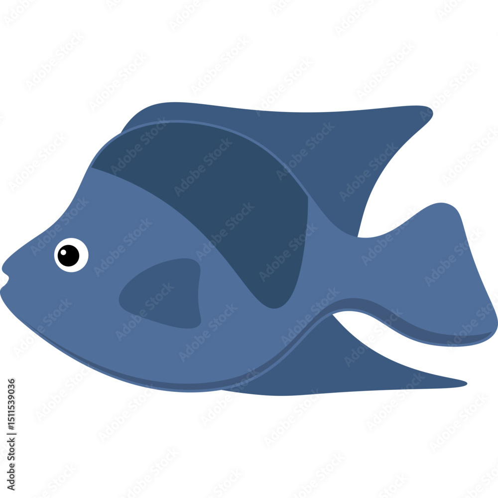 Fototapeta premium Fish Flat Illustration