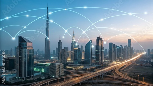 Dubai Skyline Smart City Ne...