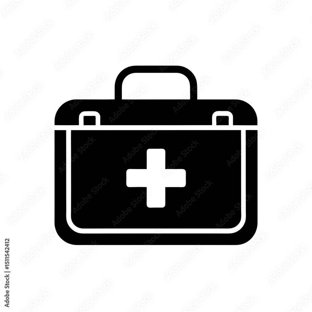First Aid Kit Icon Vector Flat Clean Look First Aid Kit Icon Vector Flat Clean Look
