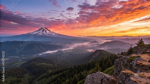 Fiery Sunrise over Mount Ho...