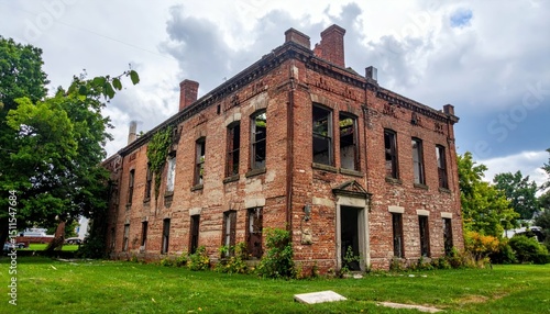Ruined Historic Building in Concord, New Hampshire's Capital City